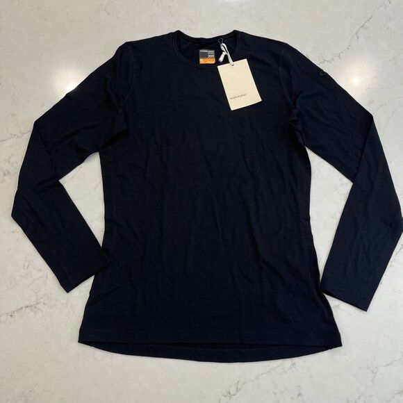Icebreaker Womens M Merino Wool 200 Oasis Long Slv Crew Thermal Top Base Layer - Picture 1 of 16